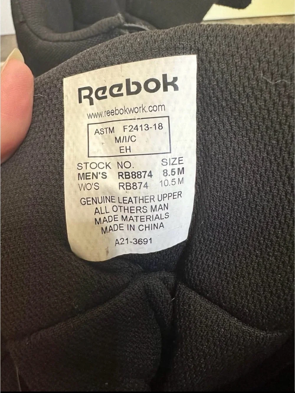 Reebok heavy duty
